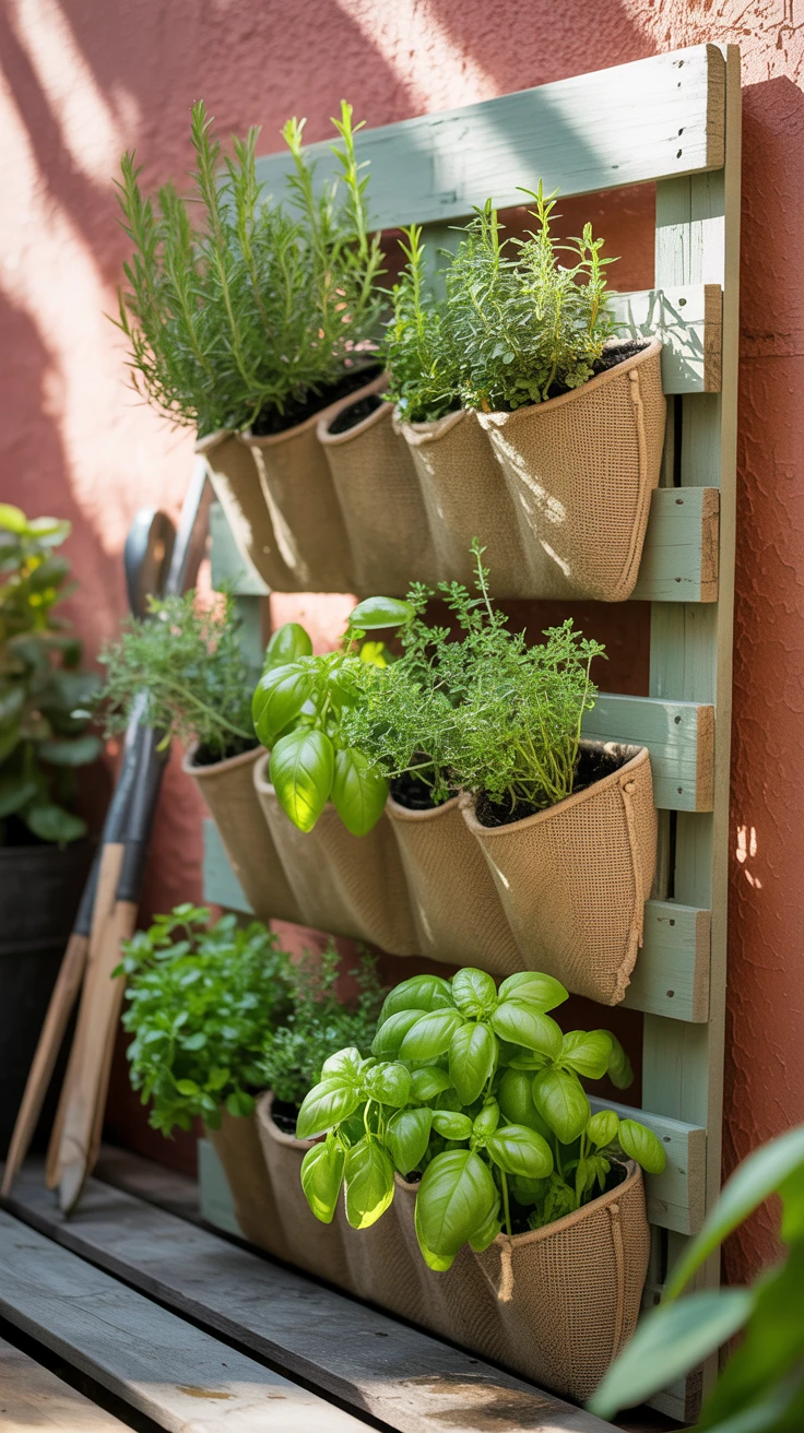 1. Craft a Charming Vertical Herb Garden