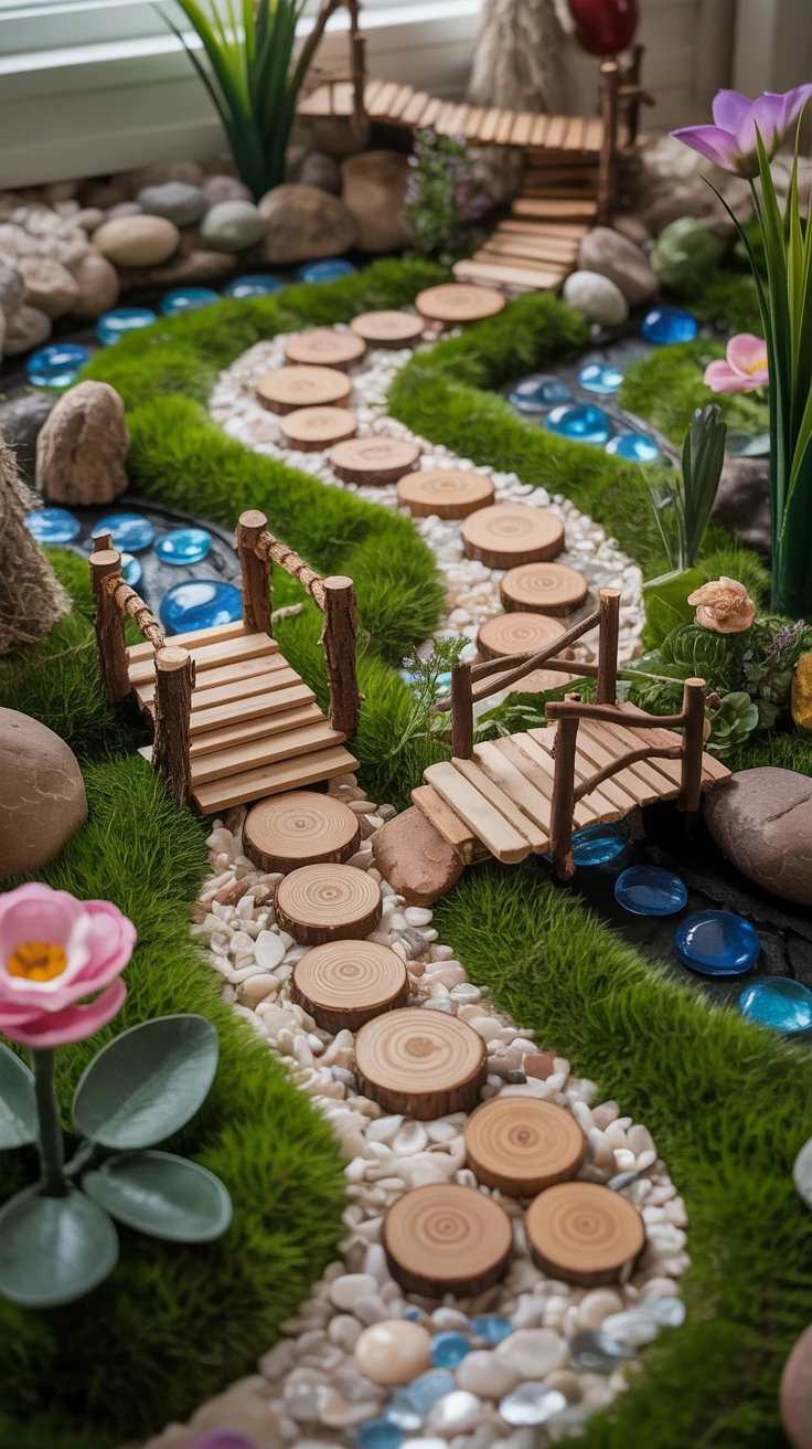 1. Miniature Pathways and Bridges
