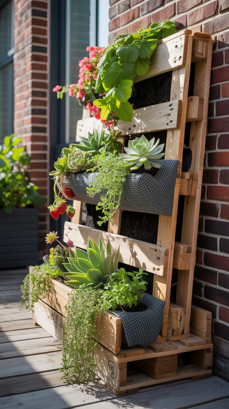 1. Vertical Pallet Planter