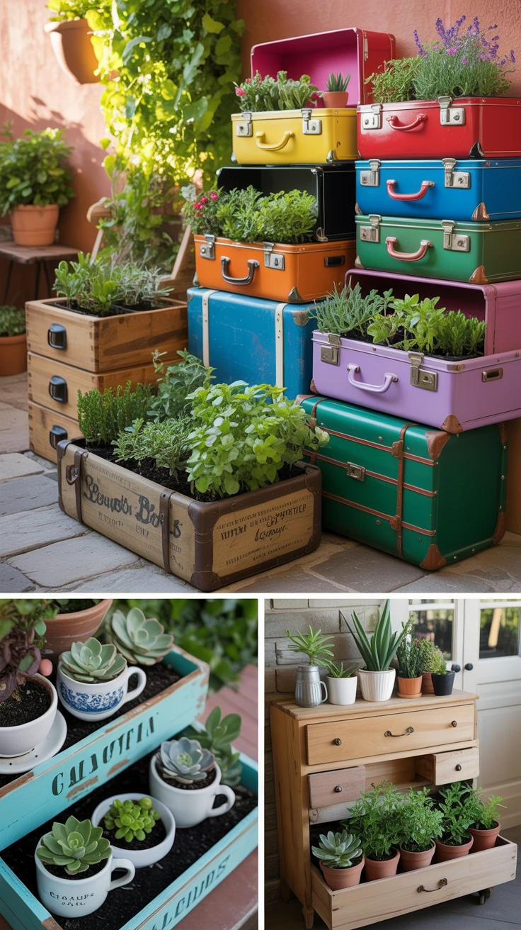 10. Upcycled Garden Beds: Sustainable and Chic