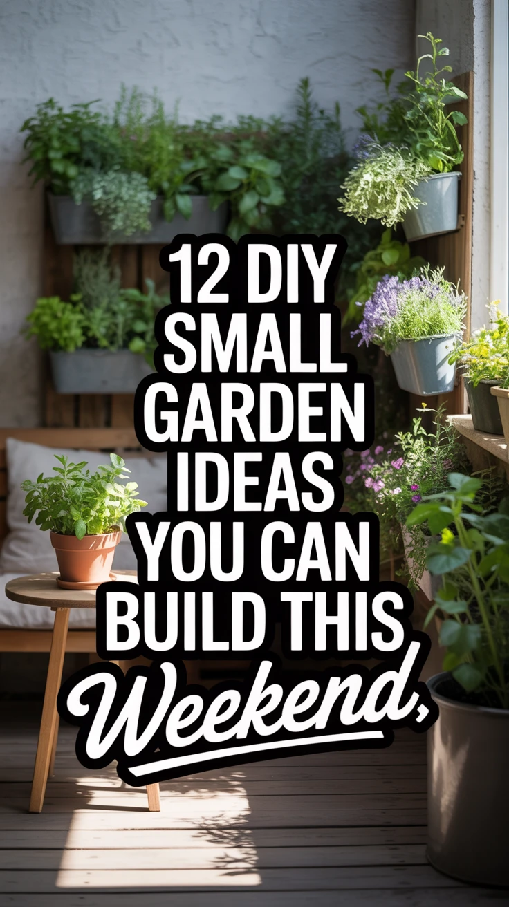 12 DIY Small Garden Ideas You Can Build This Weekend