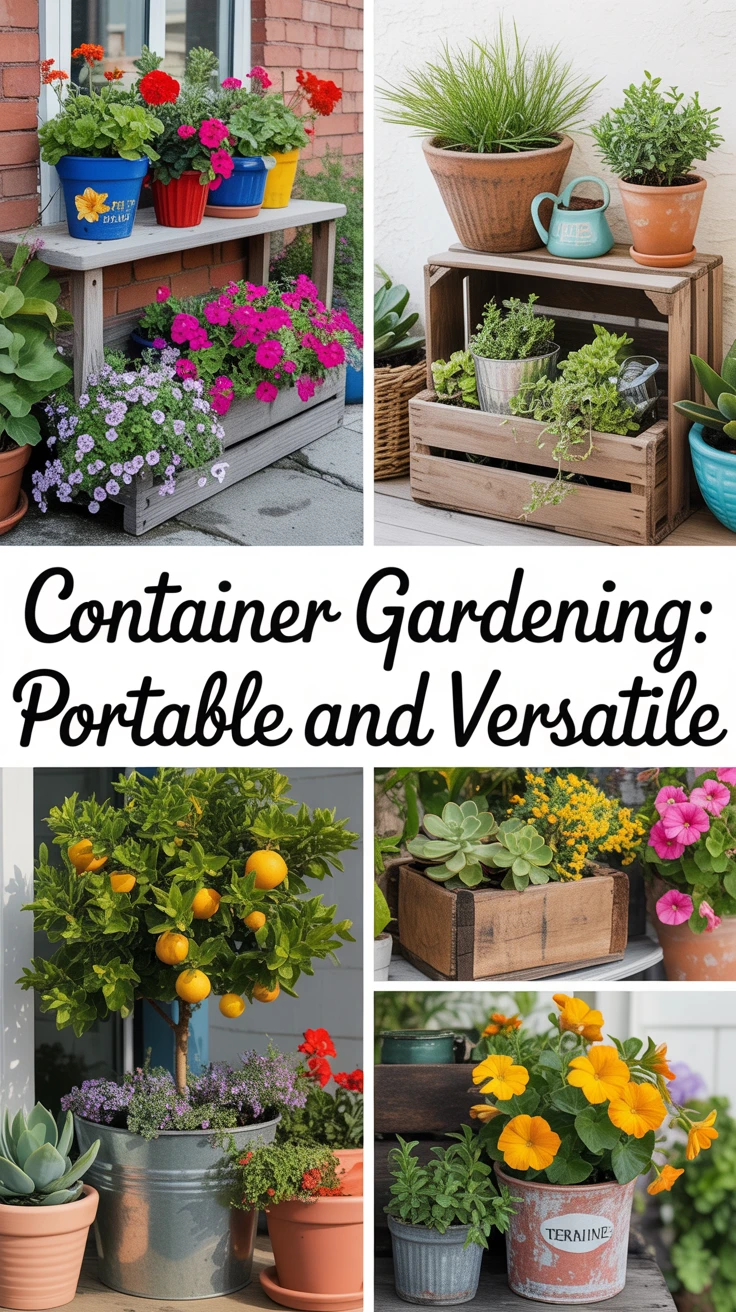 2. Container Gardening: Portable and Versatile
