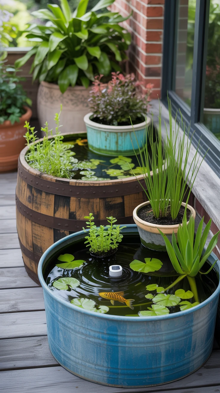 2. Container Water Garden: Versatile and Flexible