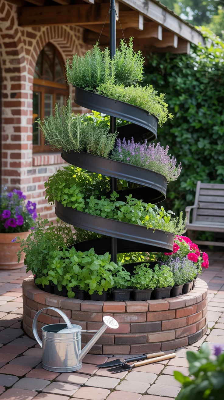 2. Create a Culinary Delight with an Herb Spiral