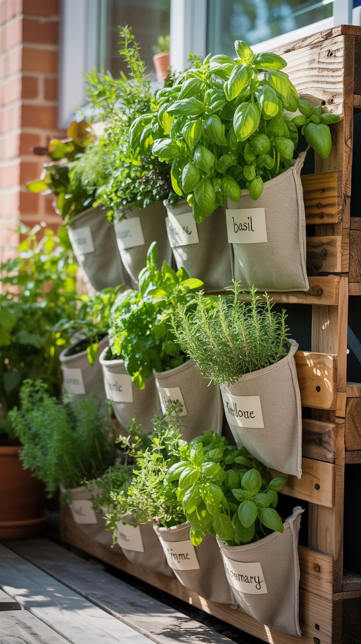 2. Pallet Herb Garden