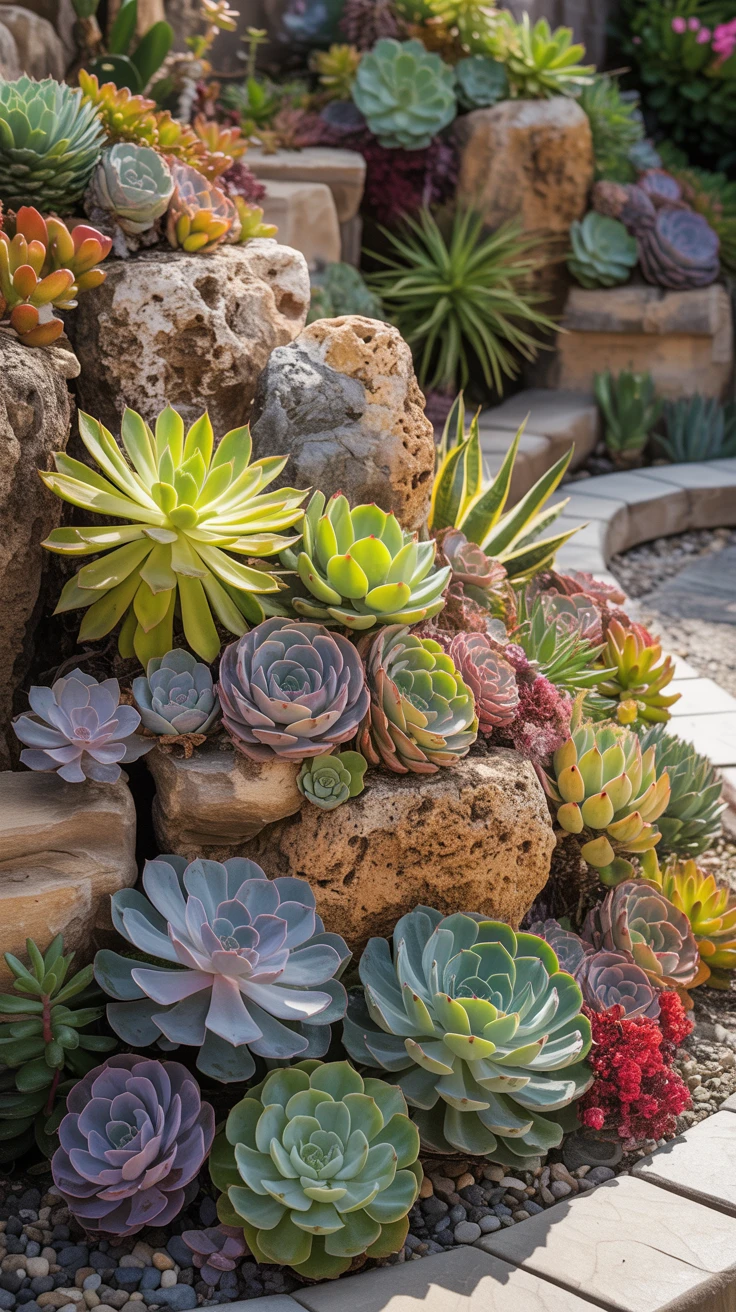 2. Succulent Rock Garden