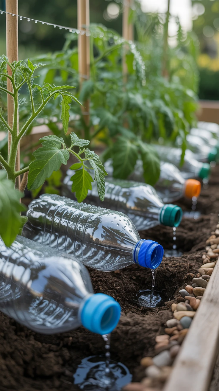 3. Bottle Irrigation System for Garden Irrigation