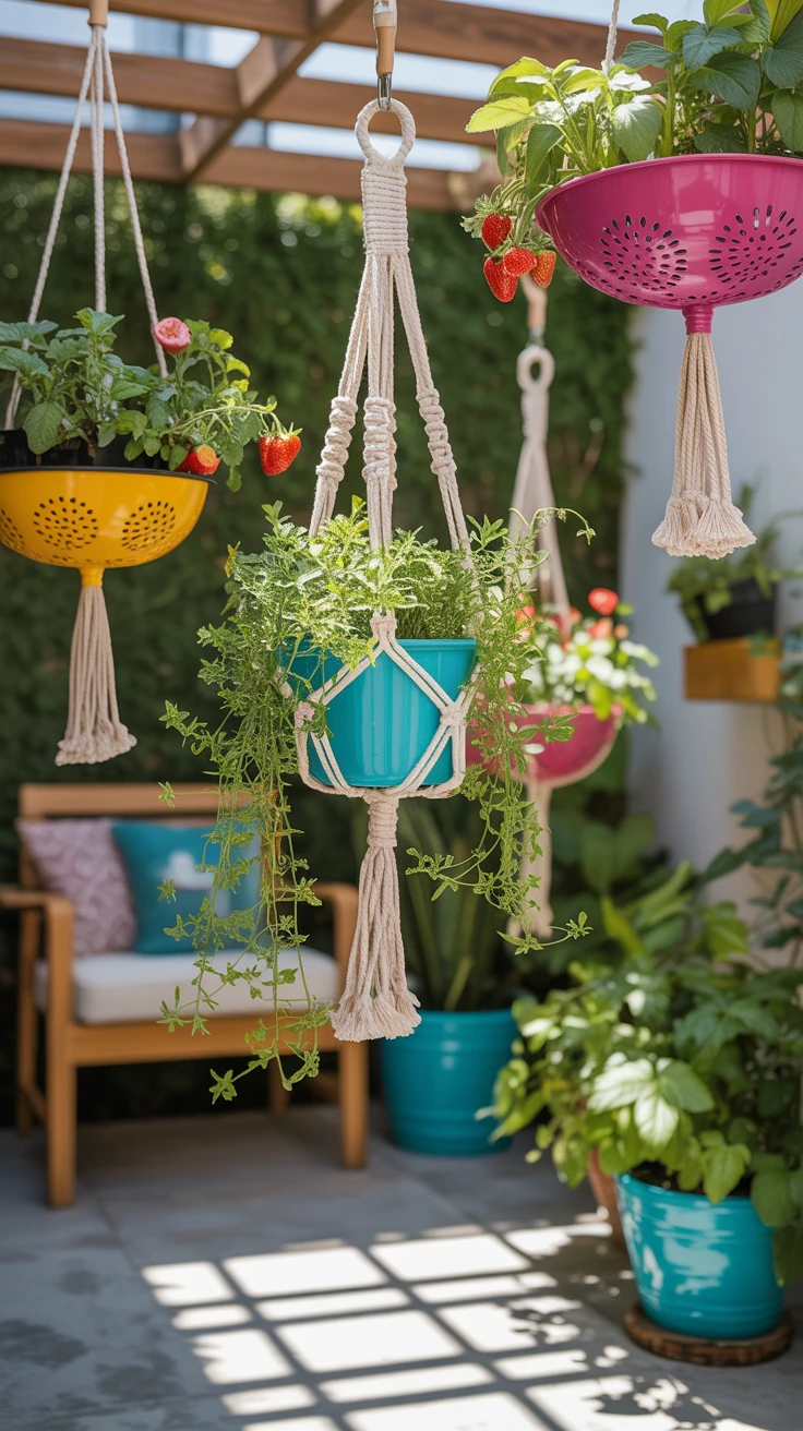 3. Elevate Your Greenery with Hanging Gardens