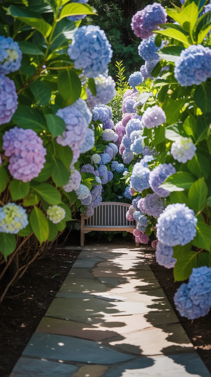 3. Hydrangeas: Blushing Boundaries