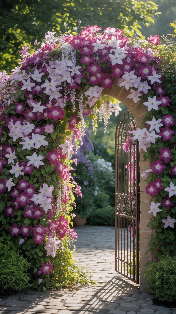 4. Clematis: The Romantic Climber