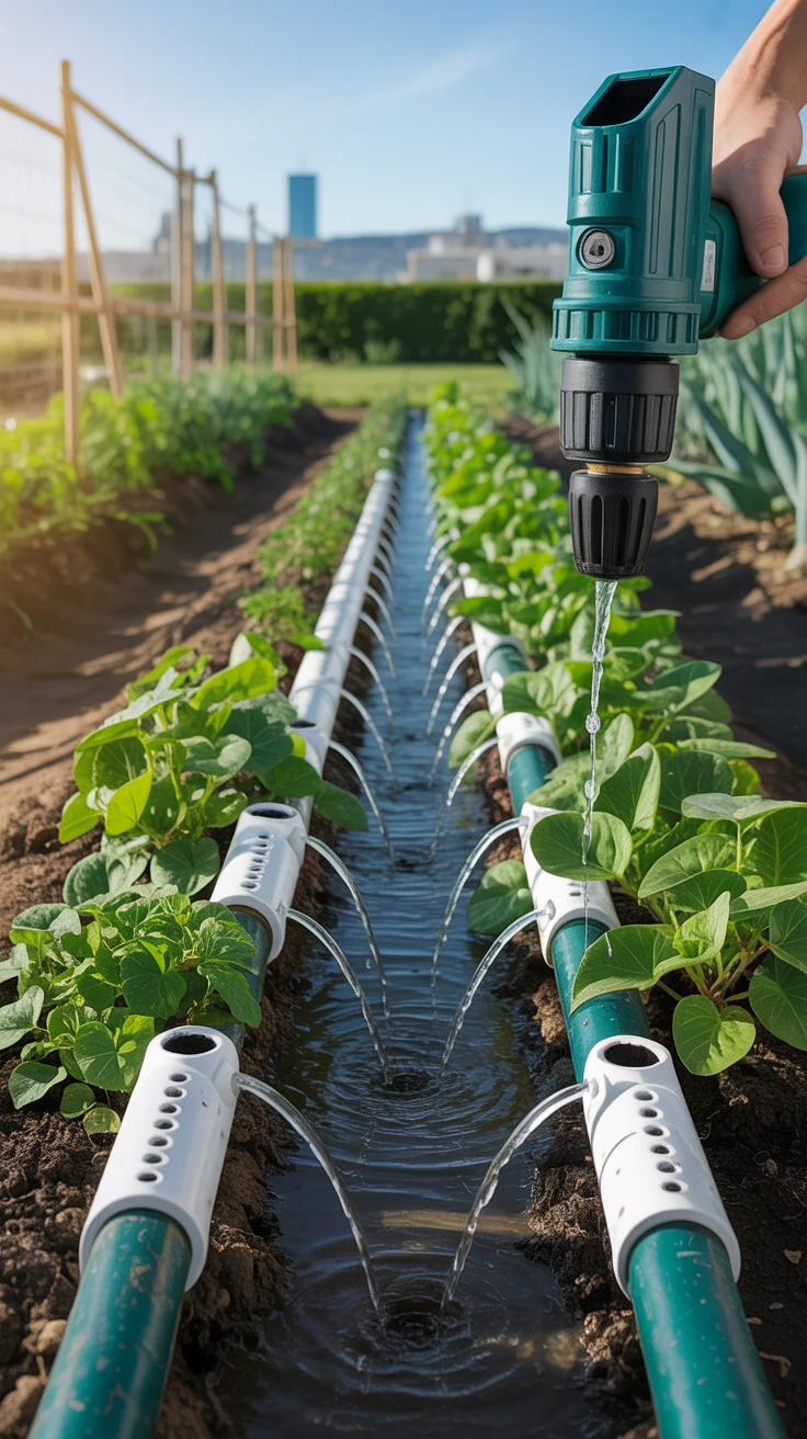 4. PVC Pipe Irrigation System