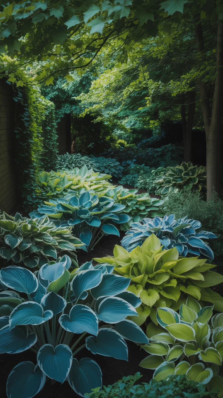 5. Hostas: Leafy Serenity