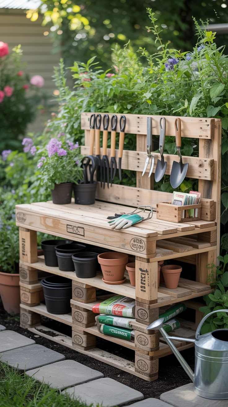 5. Pallet Potting Bench