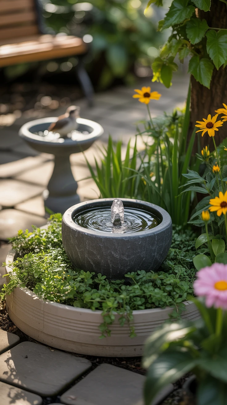 5. Serenity in Sound: Adding Water Features