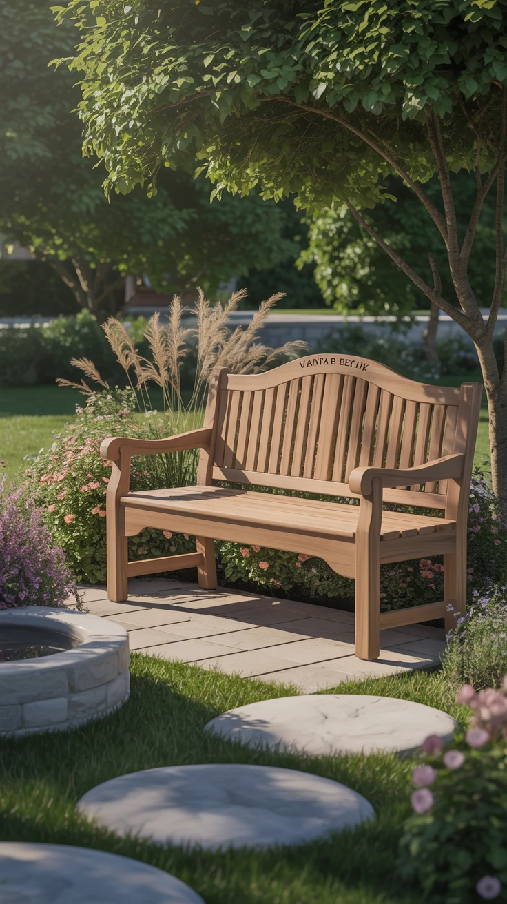 6. Restful Reflection: Installing a Memorial Bench
