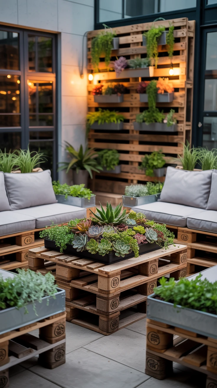 8. Pallet Furniture Gardens