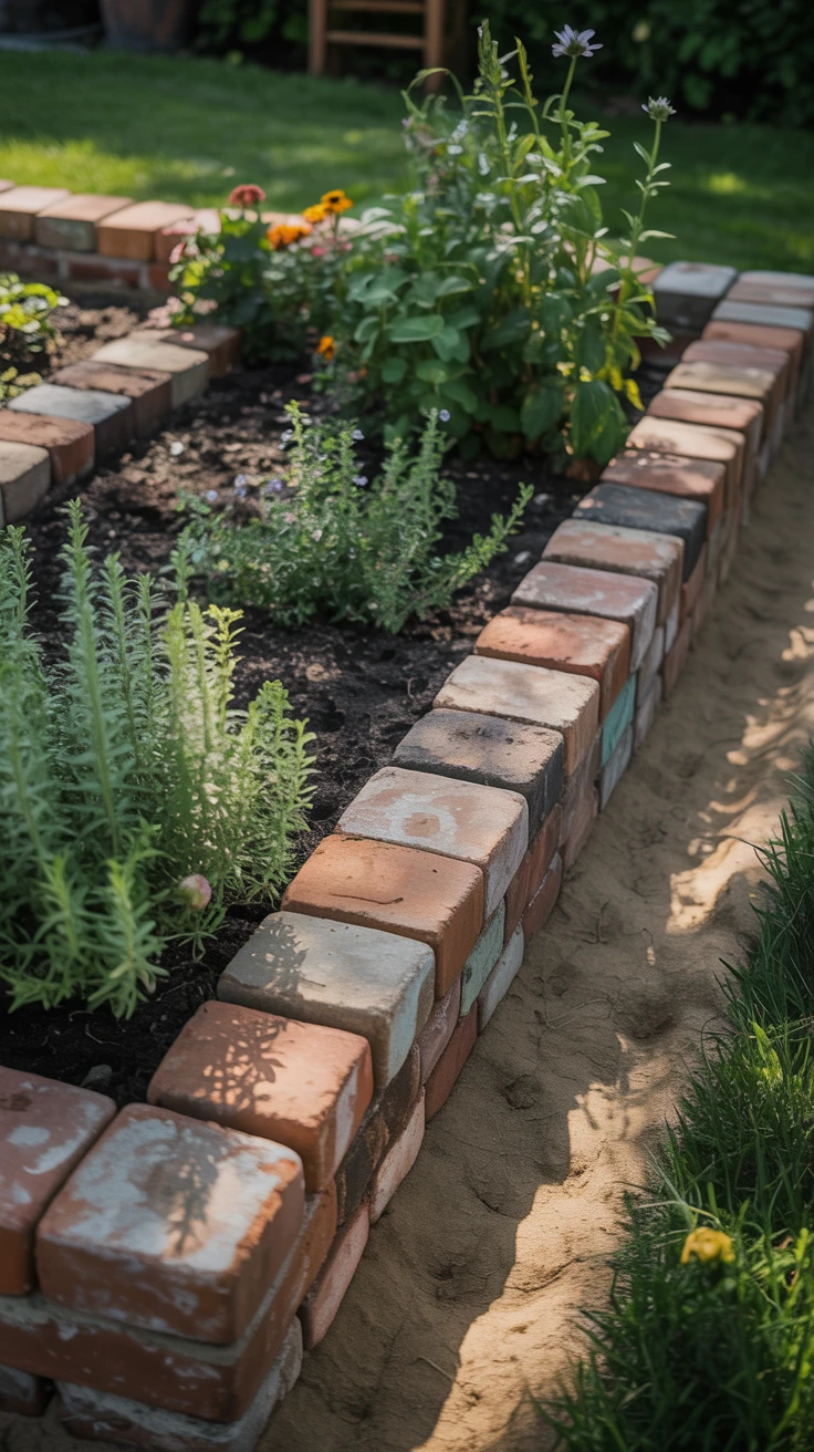 1. Brick Edging: Classic Appeal on a Budget