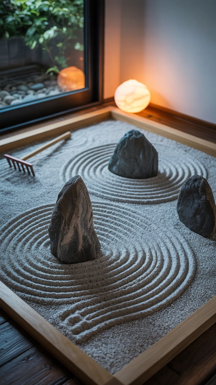 1. Embrace Simplicity with a Zen Garden (Karesansui)