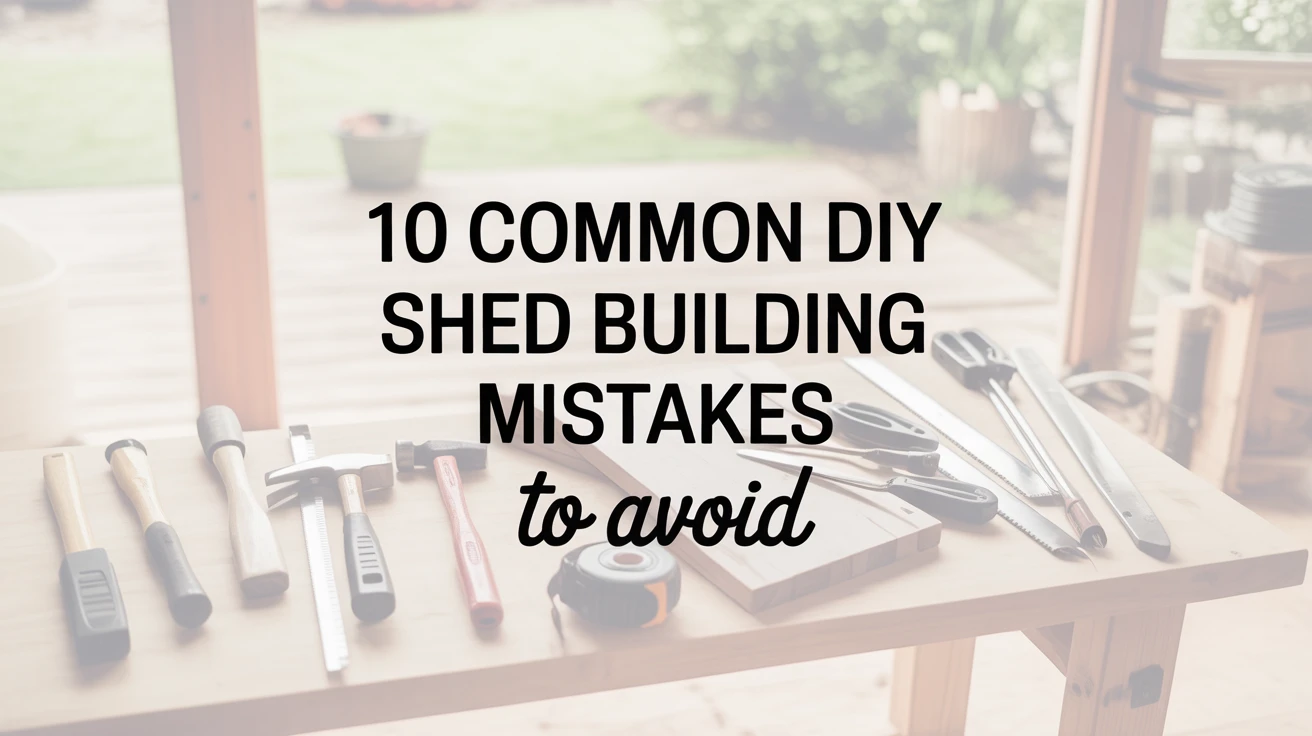 10 Common DIY Shed Building Mistakes to Avoid