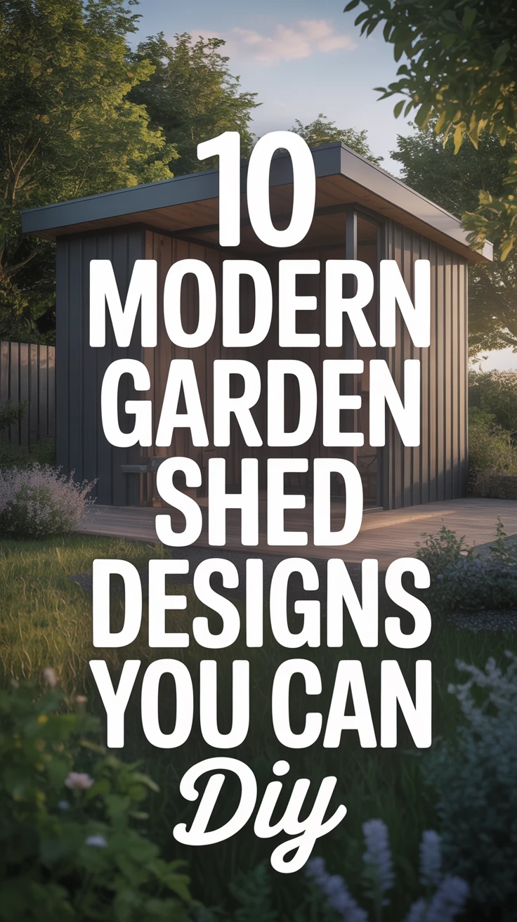 10 Modern Garden Shed Designs You Can DIY