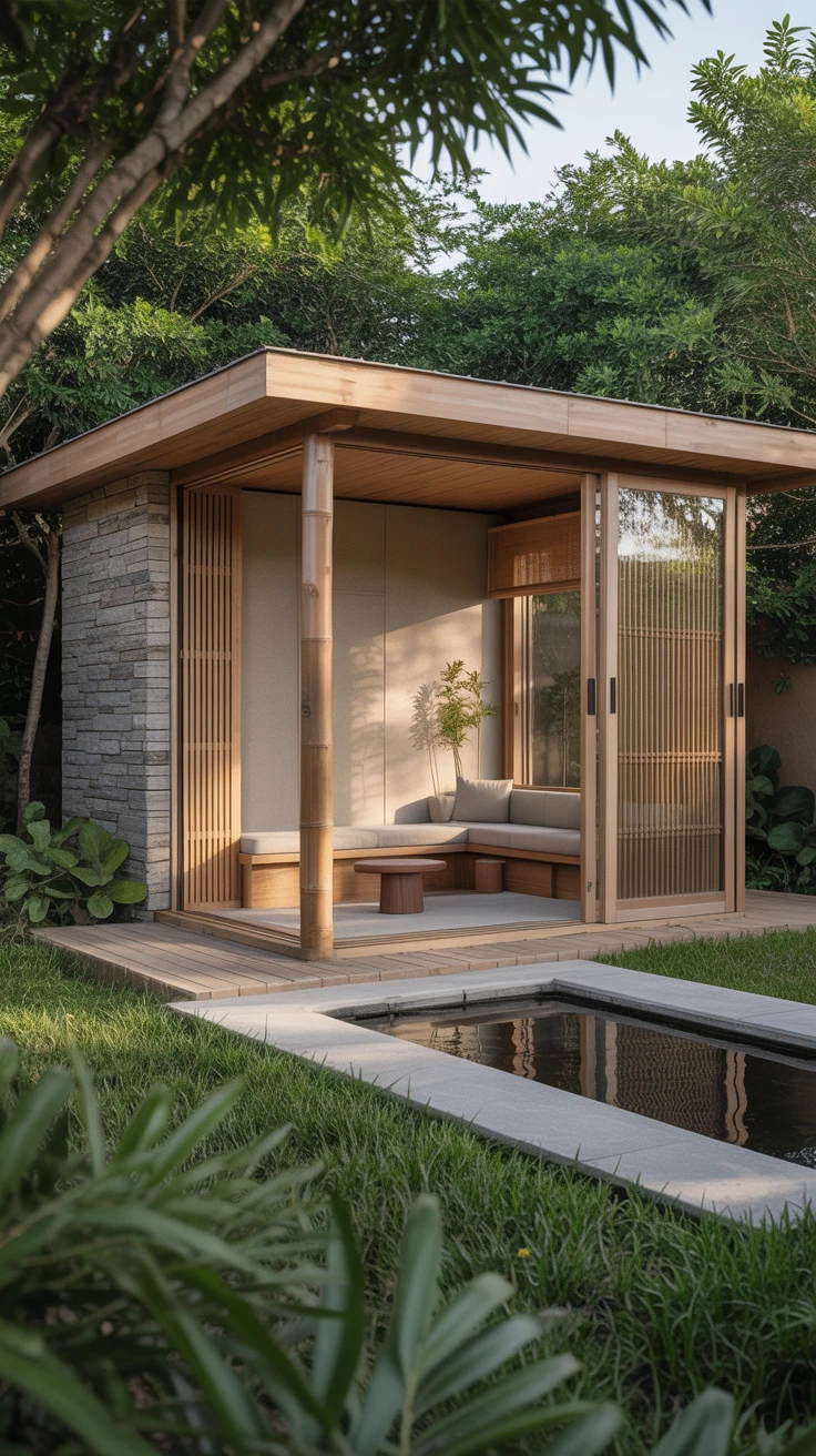 10. Zen Garden Shed: Tranquility in Design
