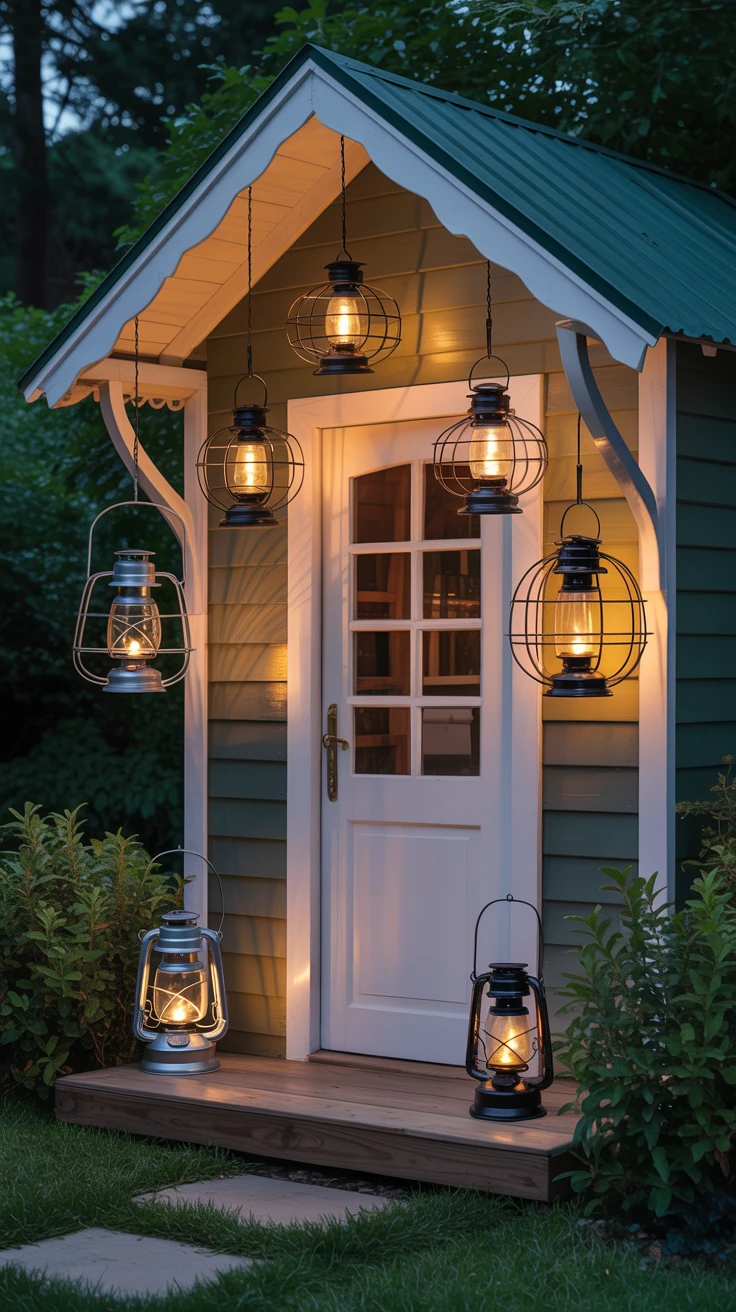 11. Add Charm with Rustic Lanterns