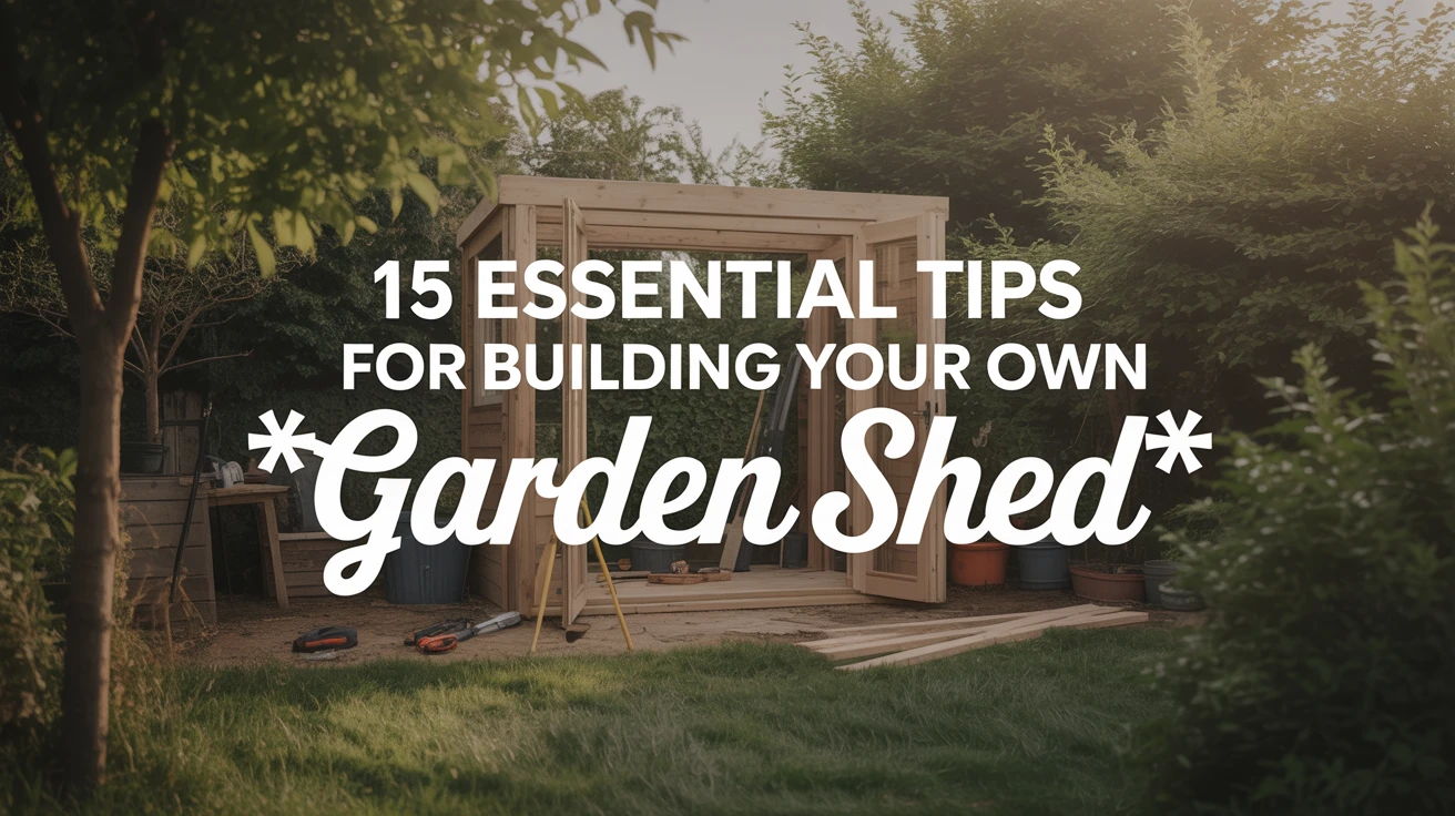 15 Essential Tips for Building Your Own Garden Shed