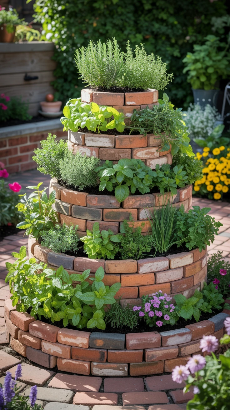 4. Herb Spiral: A Micro-Climate Marvel