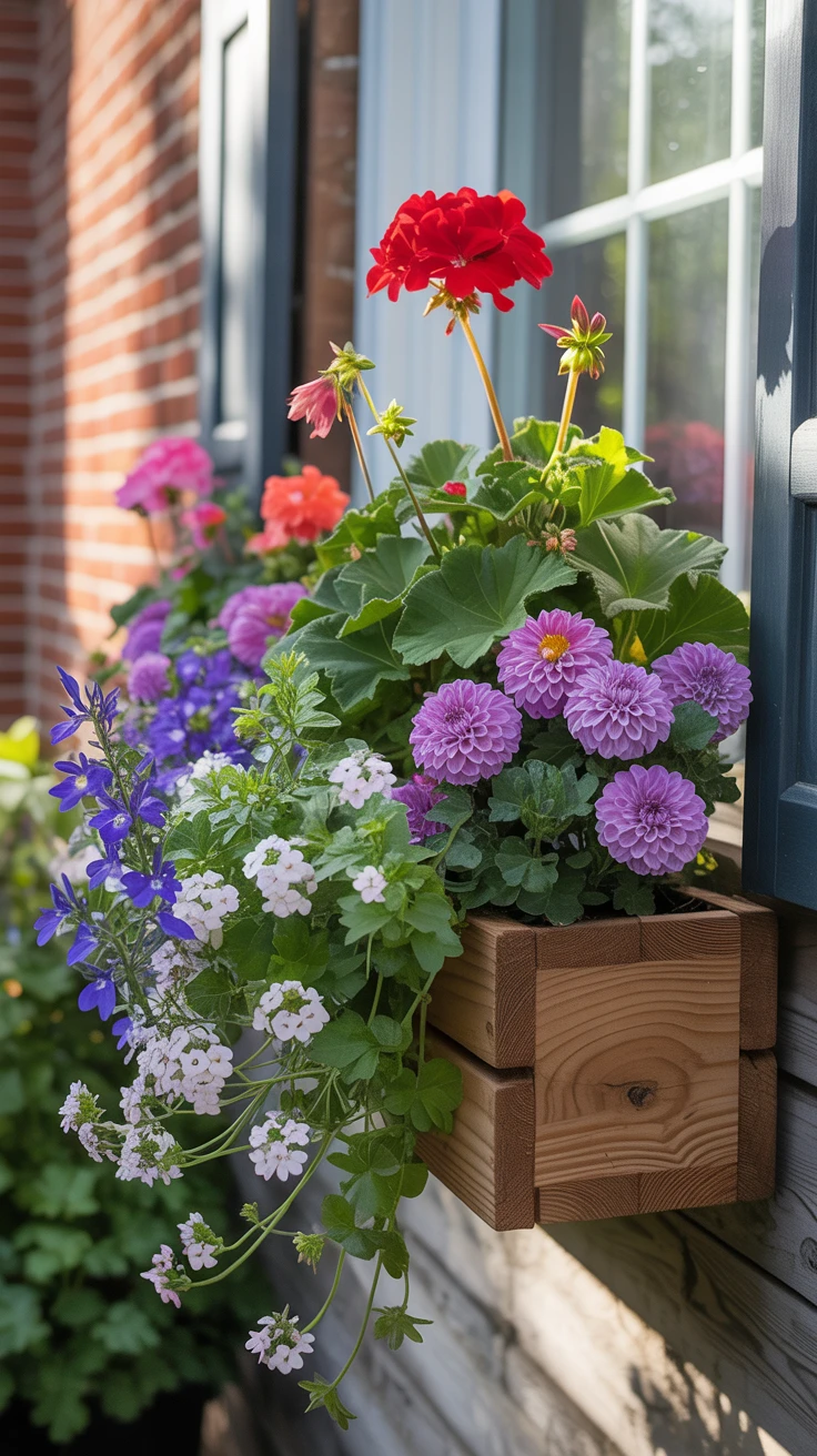 4. Window Box Flower Garden