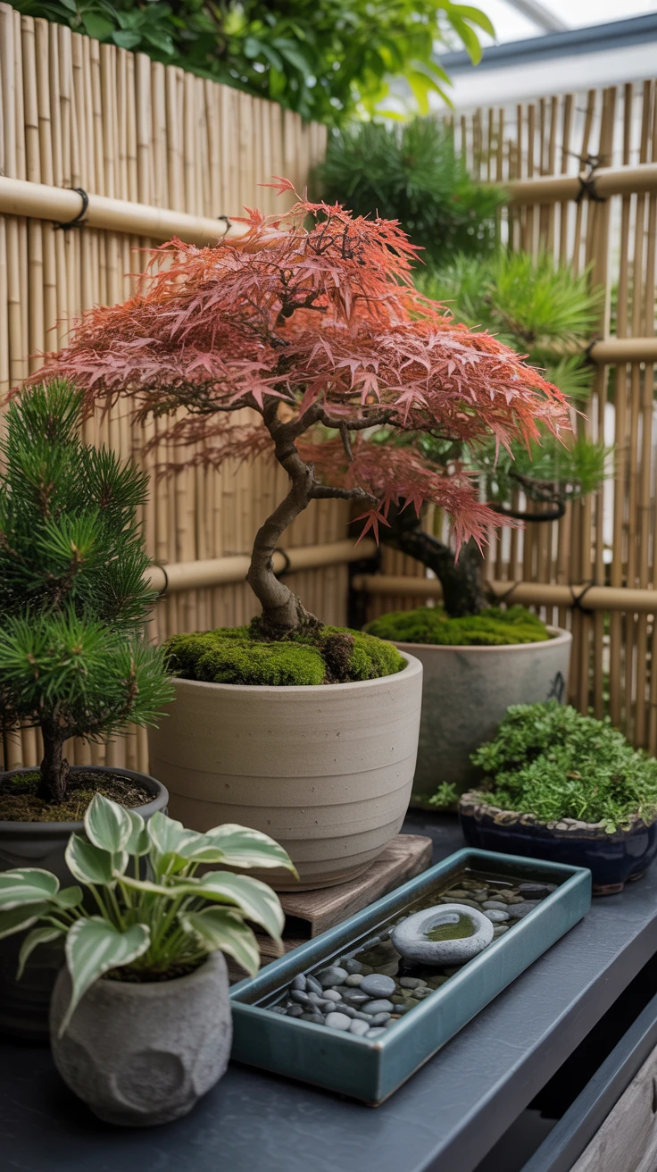 5. Elevate Your Design with Bonsai and Potted Plants