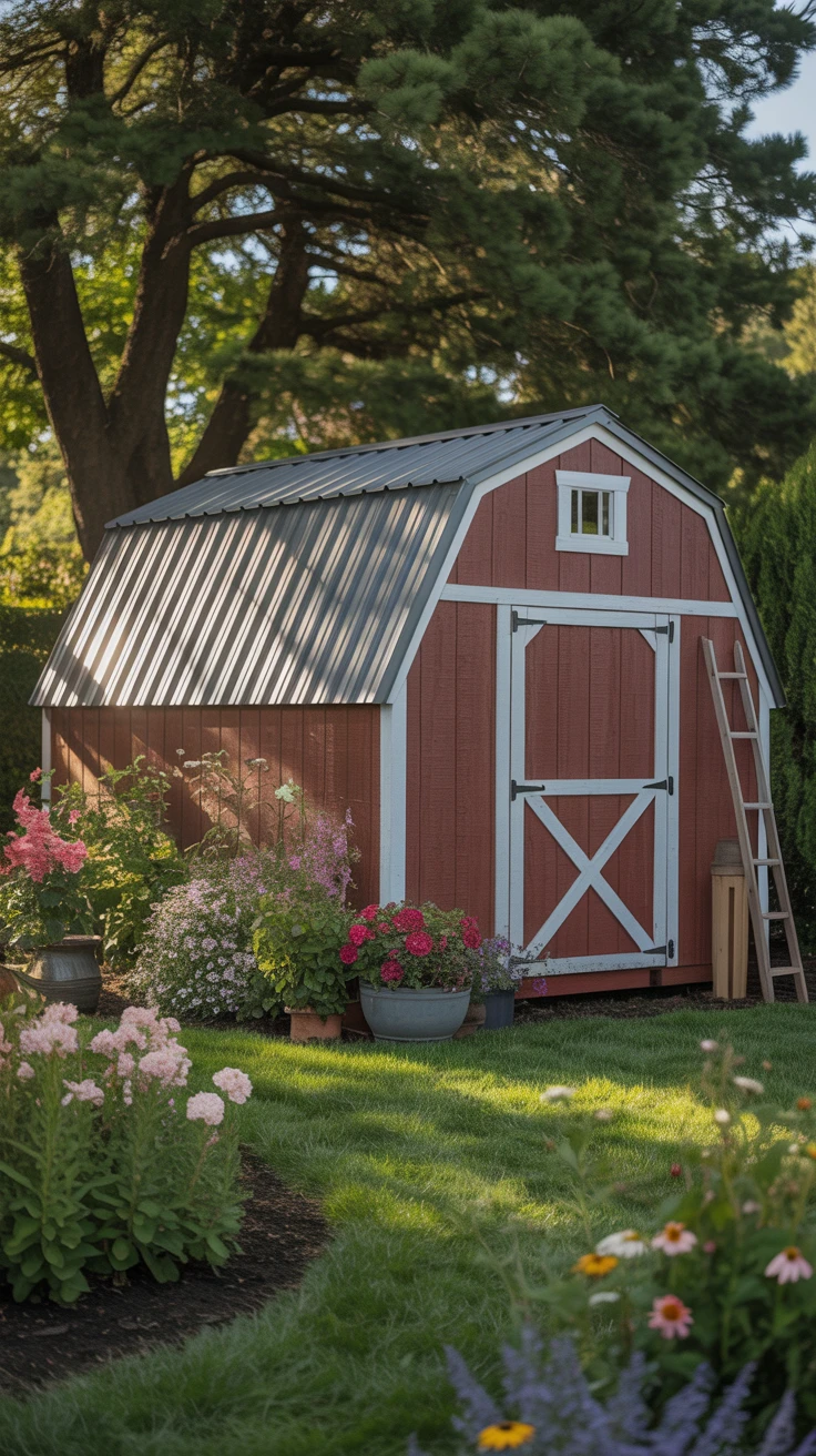 5. Gambrel Roof Shed Structure