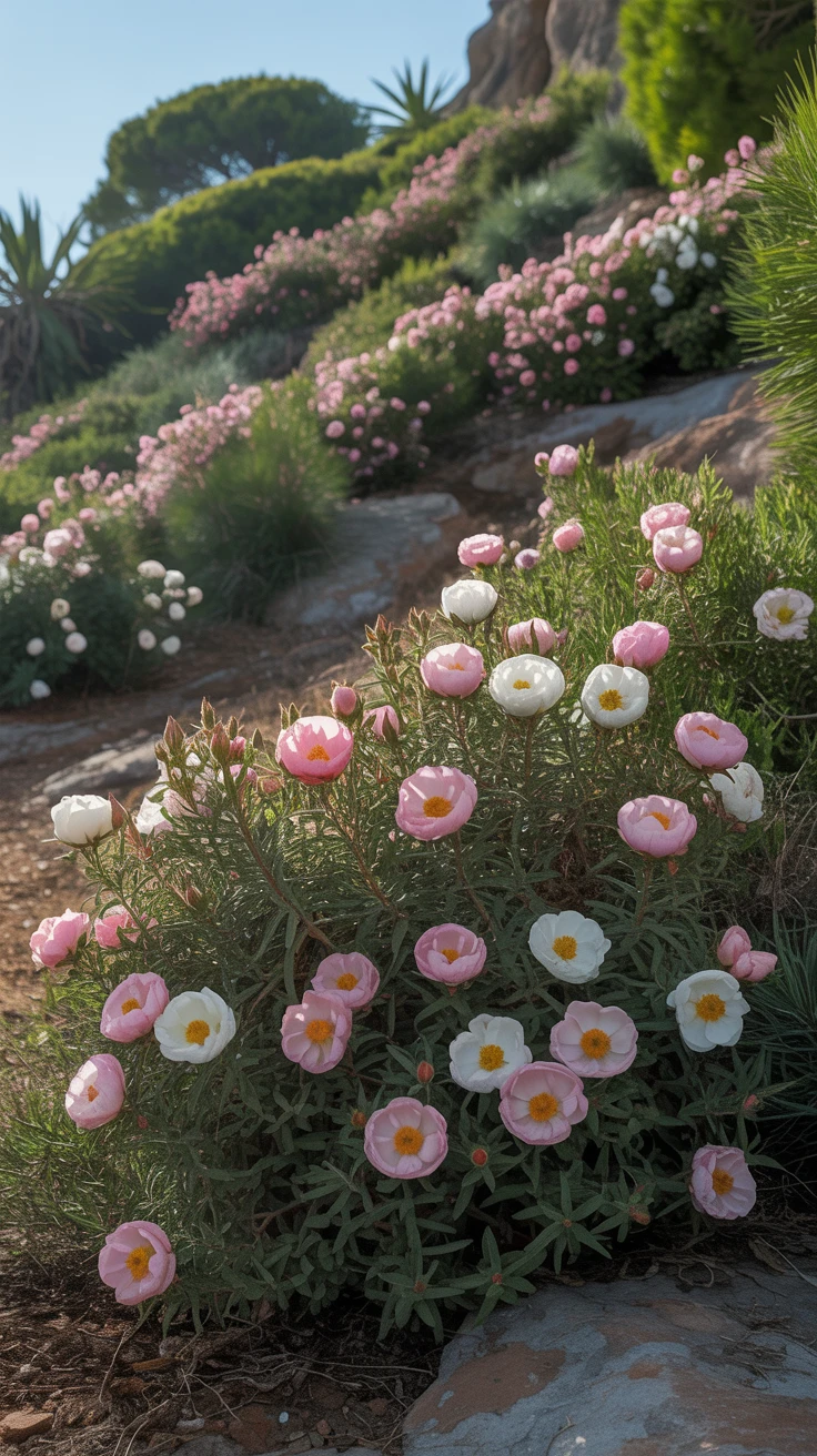 5. Rockrose: Mediterranean Flair