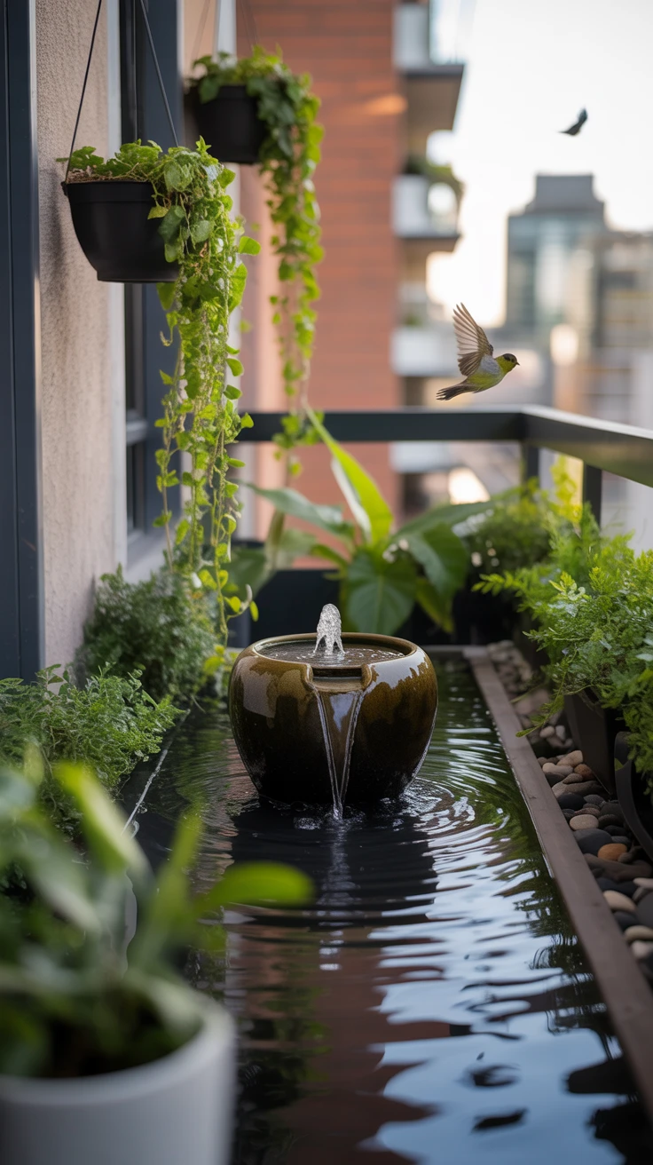 6. Compact Water Features: Serenity Simplified