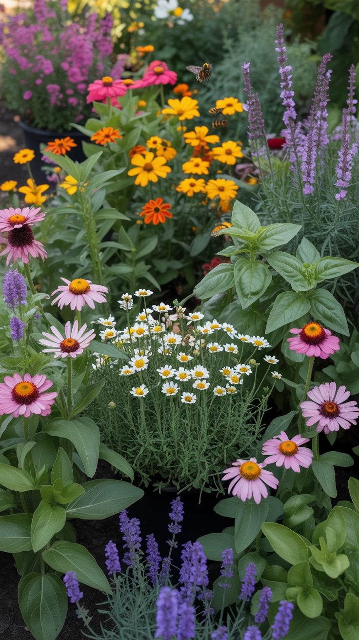6. Herb and Flower Mix Garden