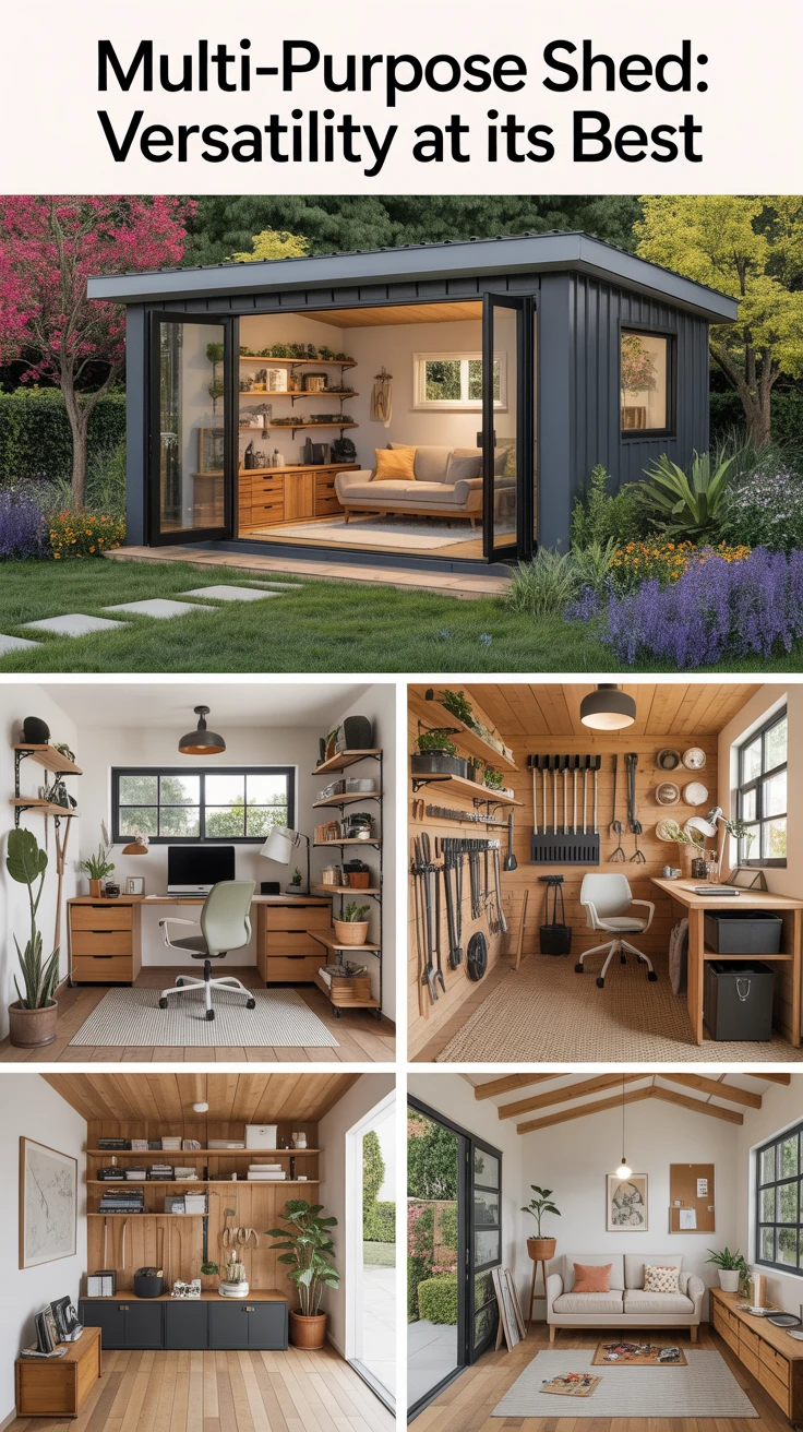 6. Multi-Purpose Shed: Versatility at its Best