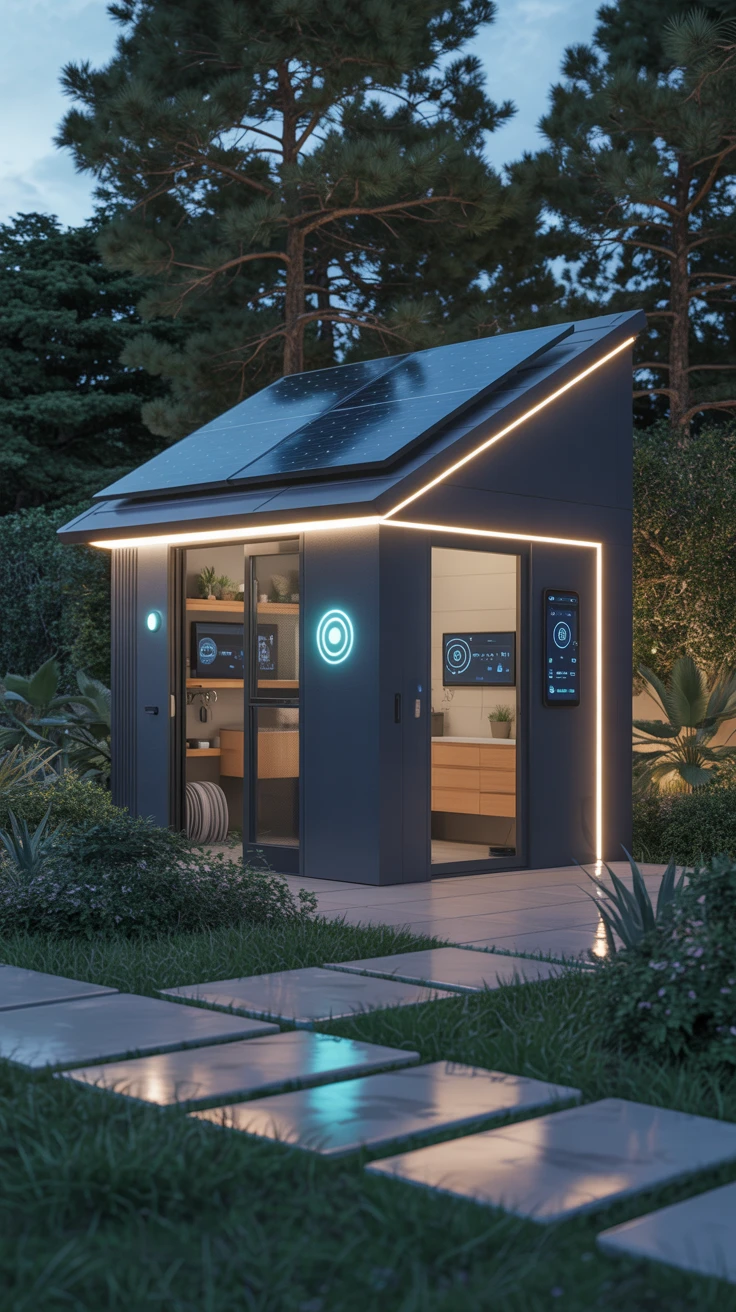8. High-Tech Smart Shed: Future Ready