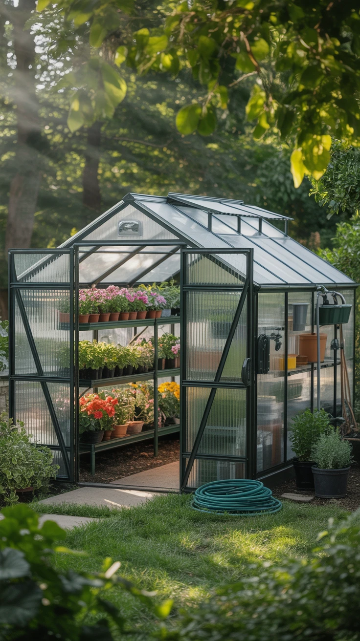 9. Greenhouse Shed: For the Green Thumbs