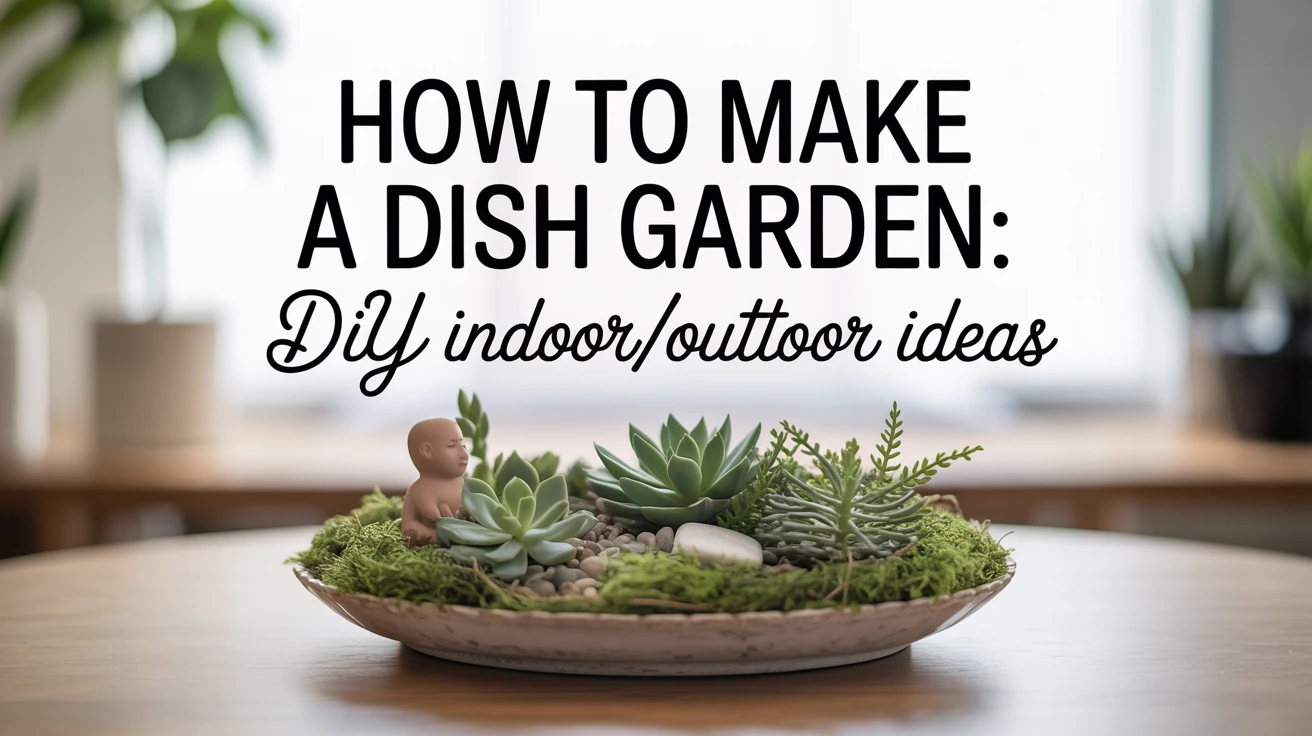 How to Make a Dish Garden: DIY Indoor/Outdoor Ideas