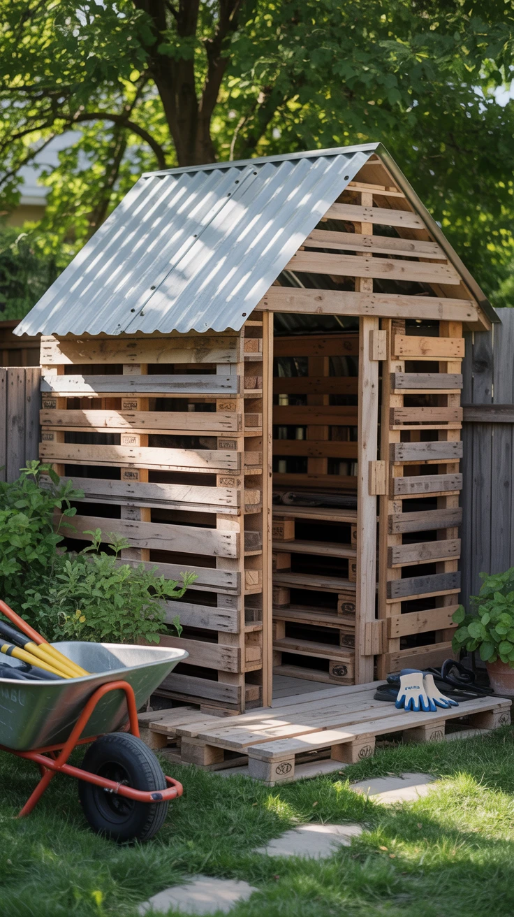 Idea 1: Pallet Shed