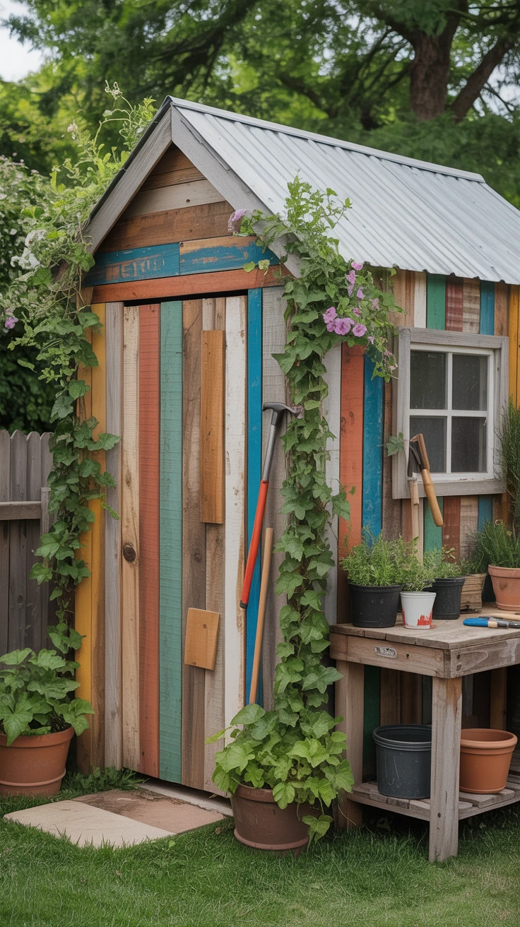 Idea 2: Recycled Wood Shed