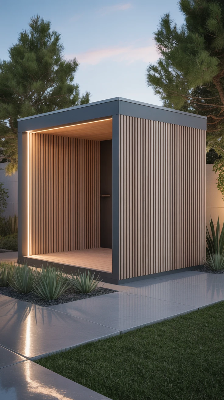 Idea 9: Modern Cube Shed