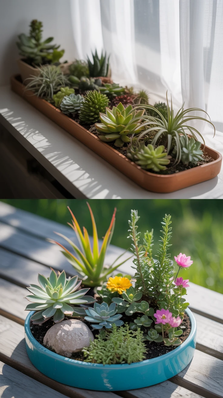 Indoor vs. Outdoor Dish Gardens