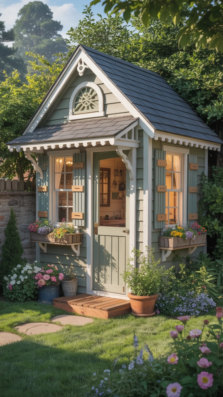 1. Classic Cottage Shed: A Timeless Choice