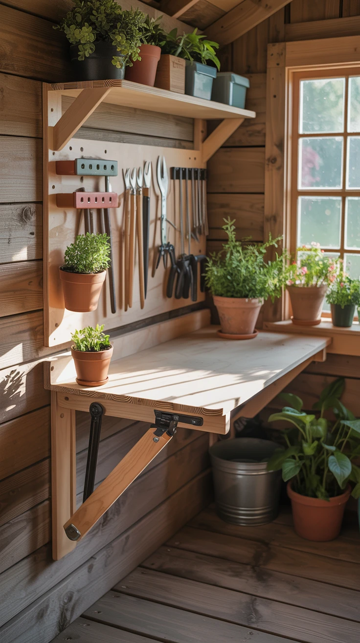 10. Create a Fold-Down Workbench