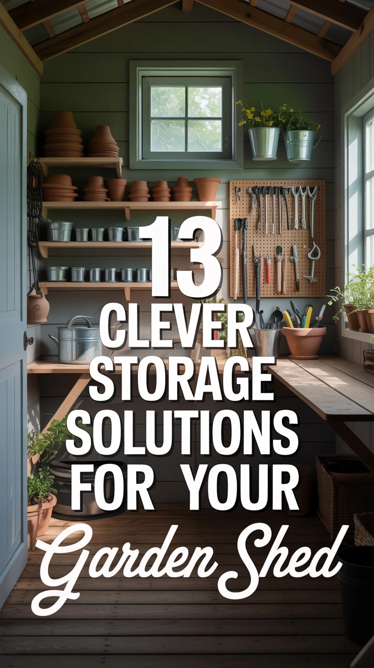 13 Clever Storage Solutions for Your Garden Shed