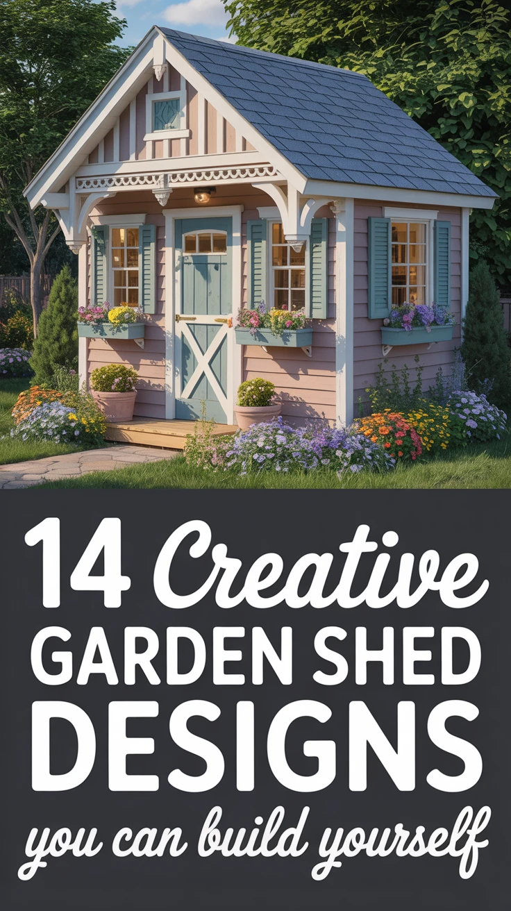 14 Creative Garden Shed Designs You Can Build Yourself