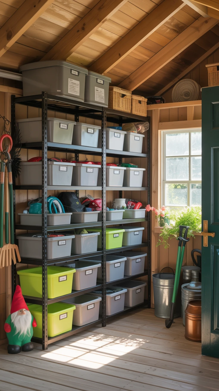 3. Use Overhead Storage Racks