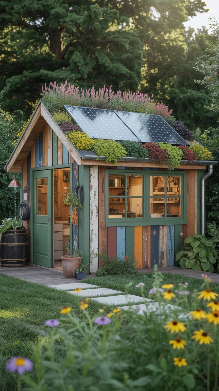 4. Go Green: Eco-friendly Shed Designs
