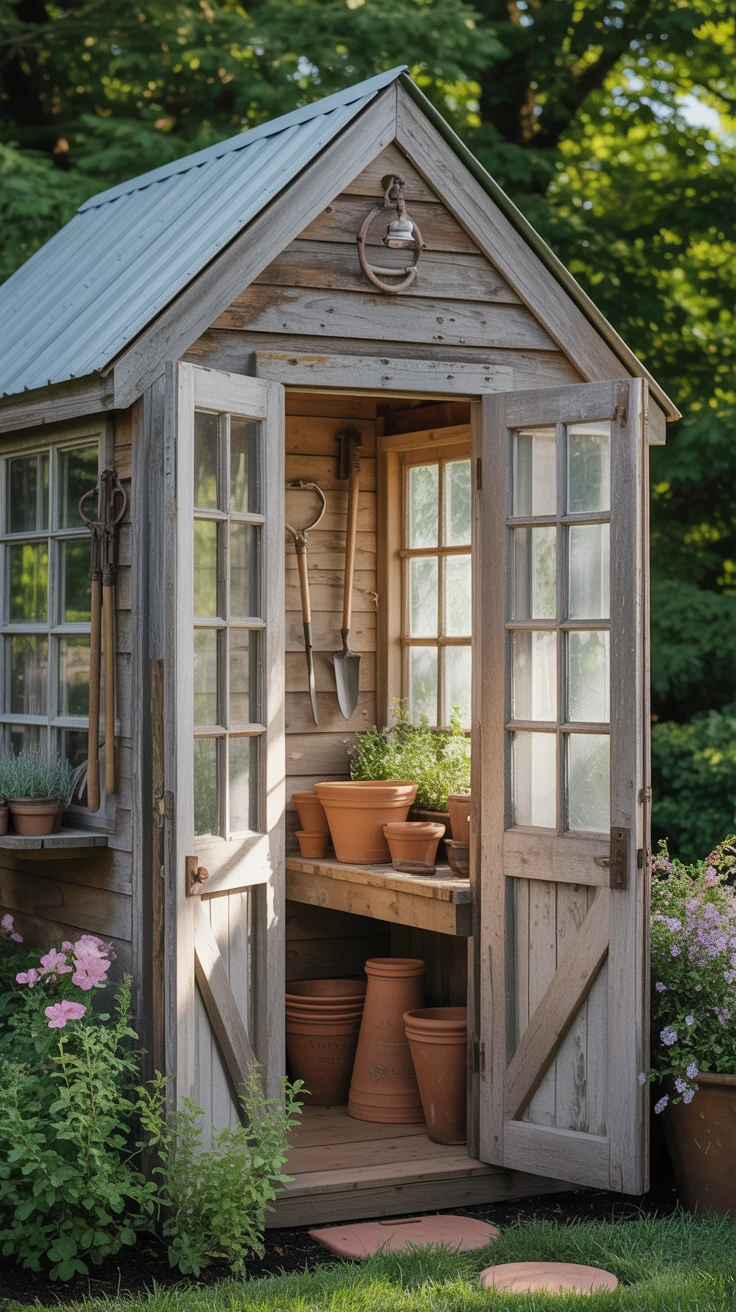 5. Vintage Vibes: The Old-world Potting Shed