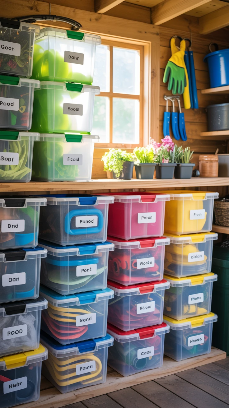 6. Opt for Stackable Storage Bins